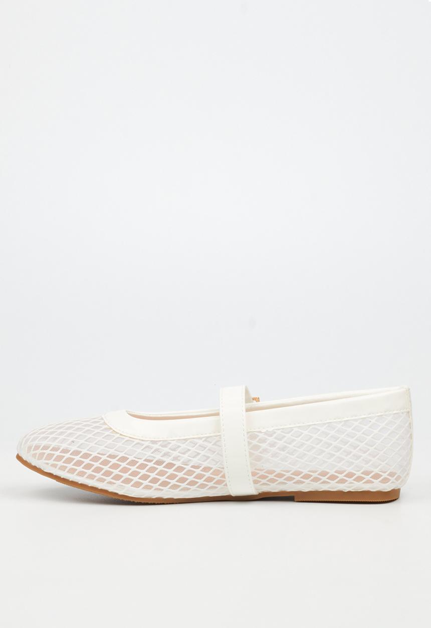 Miss Black - Ayanda 1 mesh pump - white