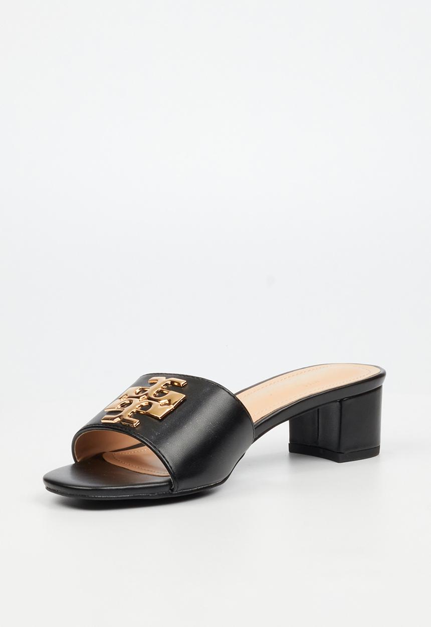 Miss Black - Bina 1 block heel mule - black