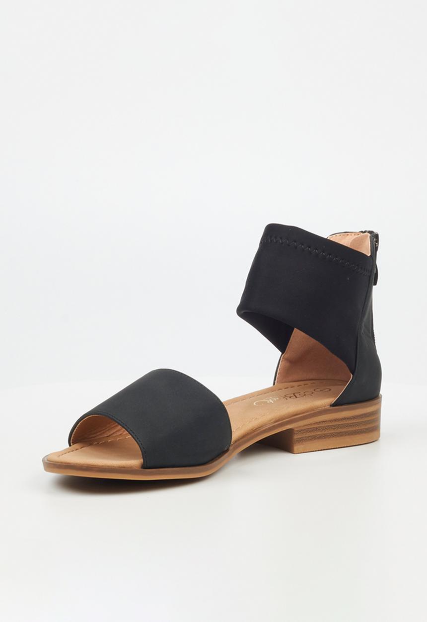 Miss Black - Micah 6 elastic sandal - black