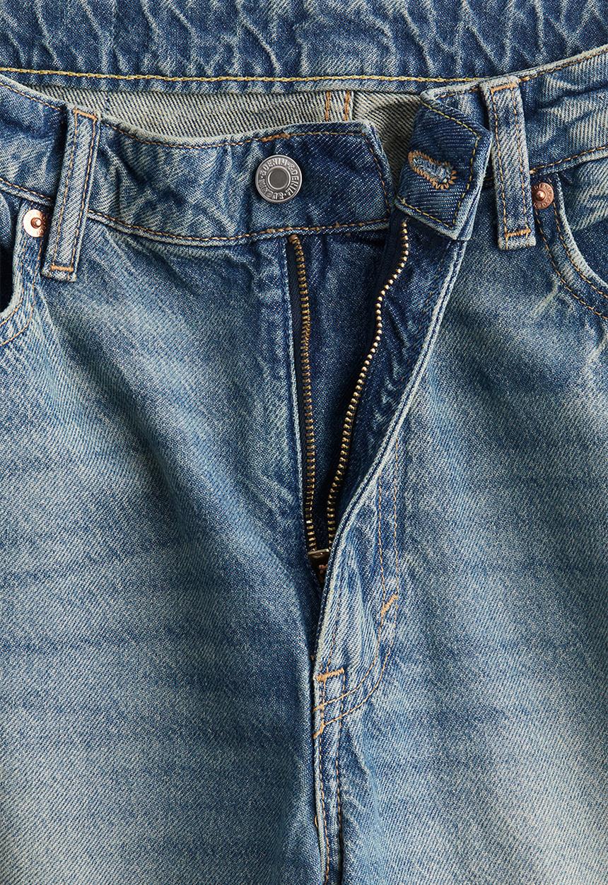 H&M - Curvy fit baggy high jeans - light denim blue