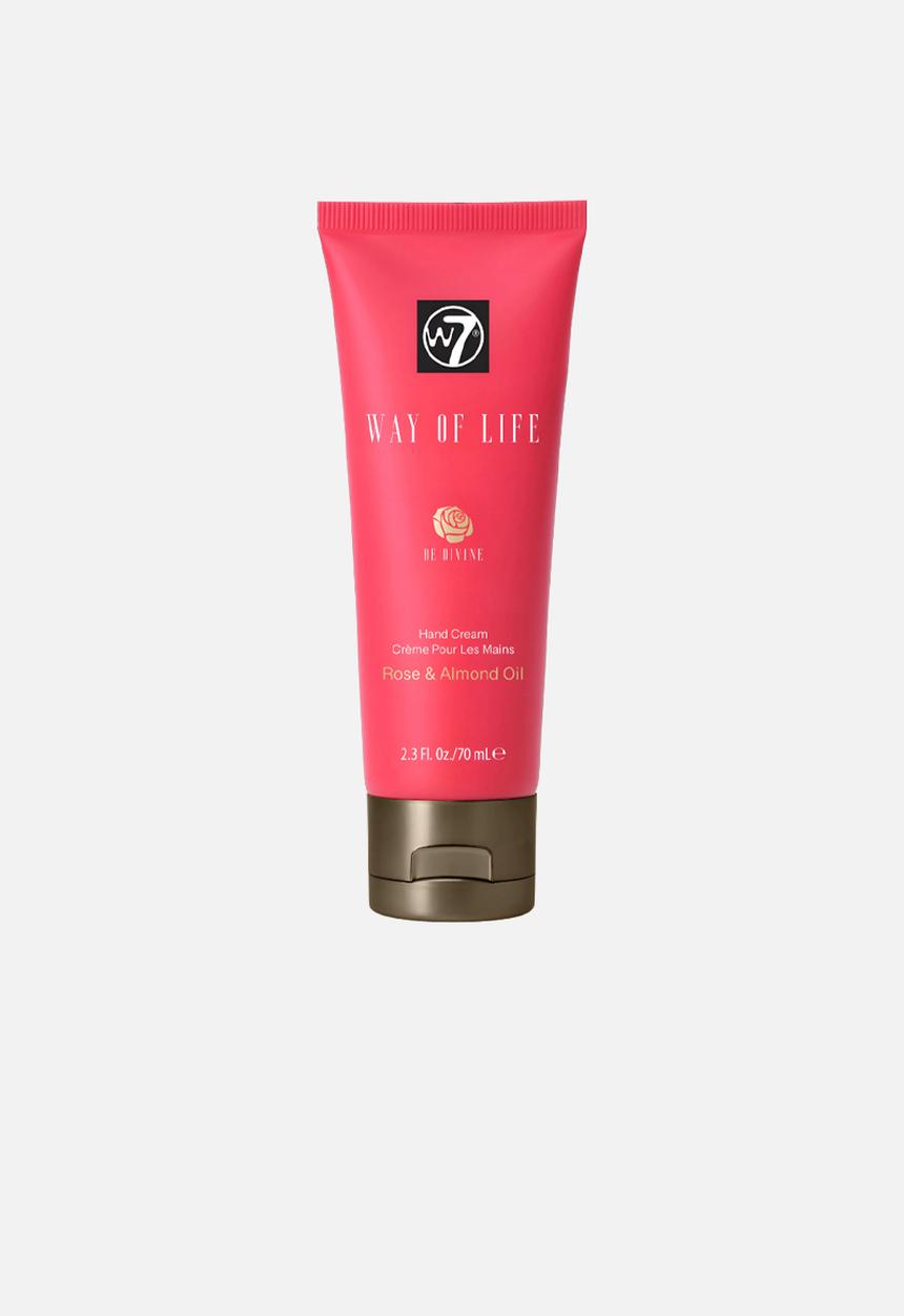 W7 Cosmetics - Way of Life Hand Cream 70ml - Be Divine/Rose&Almond