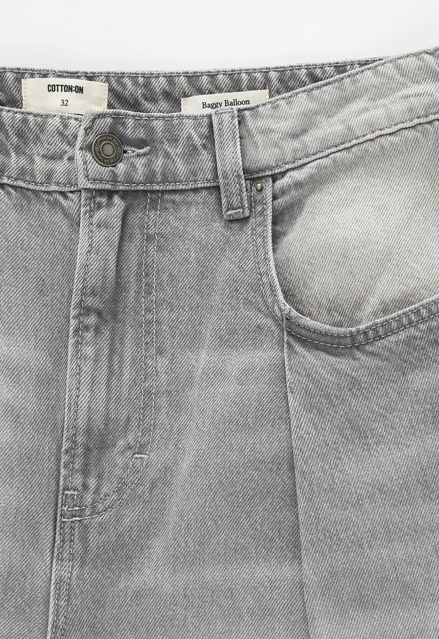 Cotton On - Baggy Balloon Jean - Shady Grey