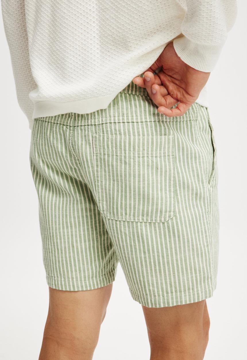 Cotton On - Easy Short - Sage Stripe