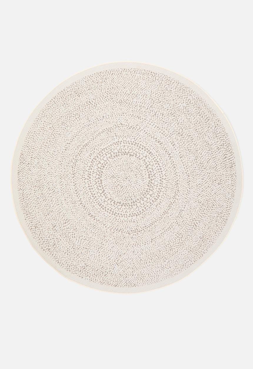 Fotakis - Dotted Round Outdoor/Indoor Rug Beige
