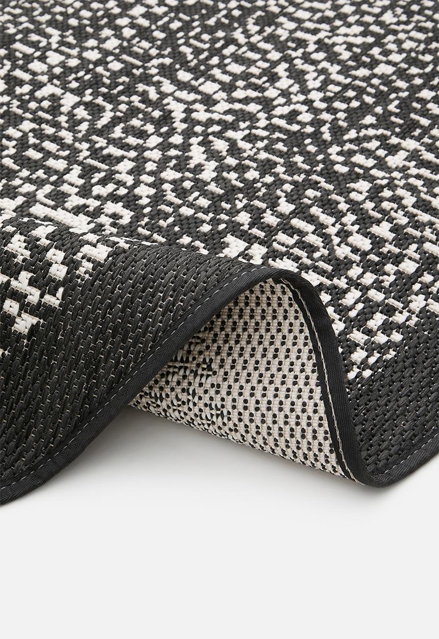 Fotakis - Dotted Round Outdoor/Indoor Rug Black