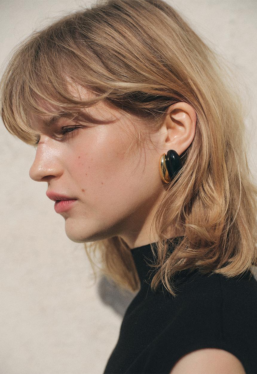 MANGO - Leandra earrings - gold