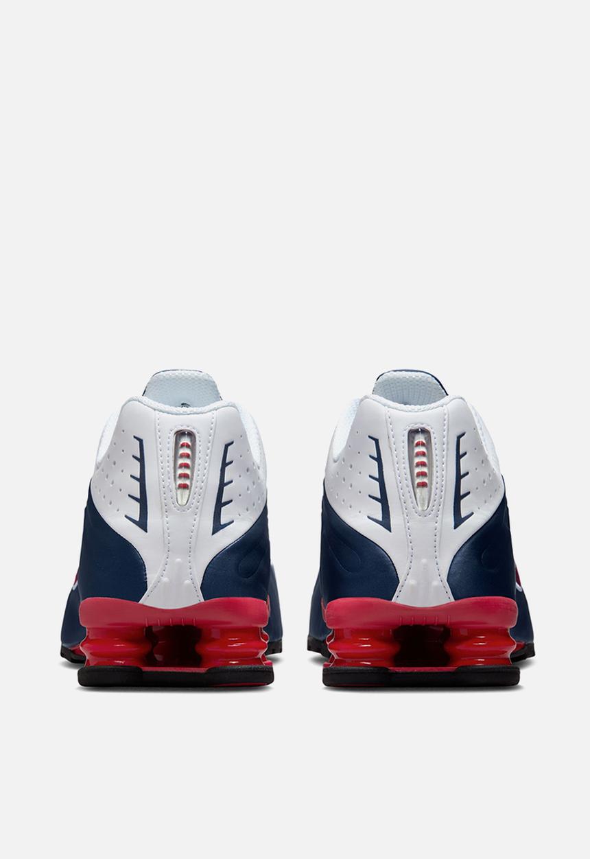 Nike Shox R4 - MIDNIGHT NAVY/GYM RED-WHITE