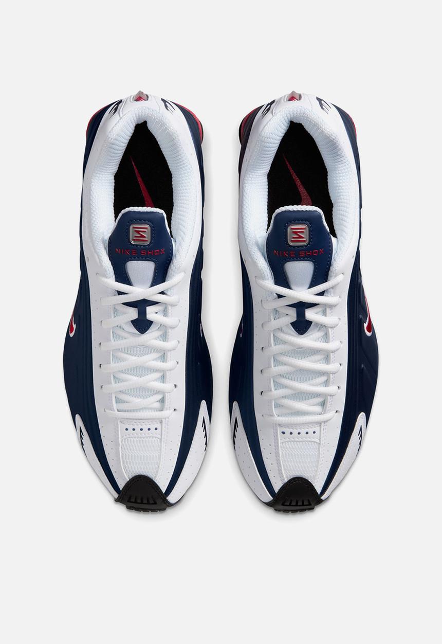 Nike Shox R4 - MIDNIGHT NAVY/GYM RED-WHITE