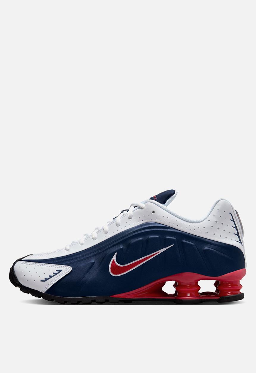Nike Shox R4 - MIDNIGHT NAVY/GYM RED-WHITE