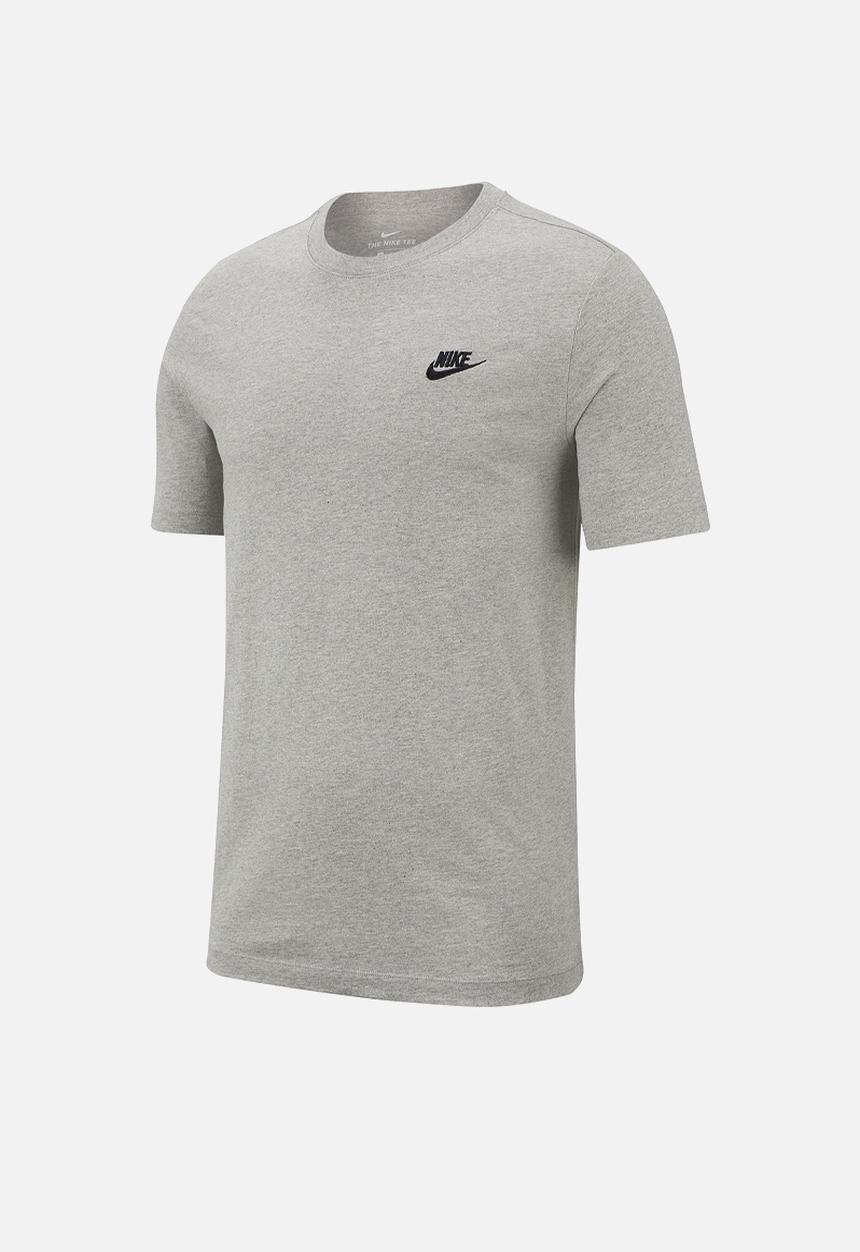 Nike - NSW Club Tee - Dk Grey Heather/Black
