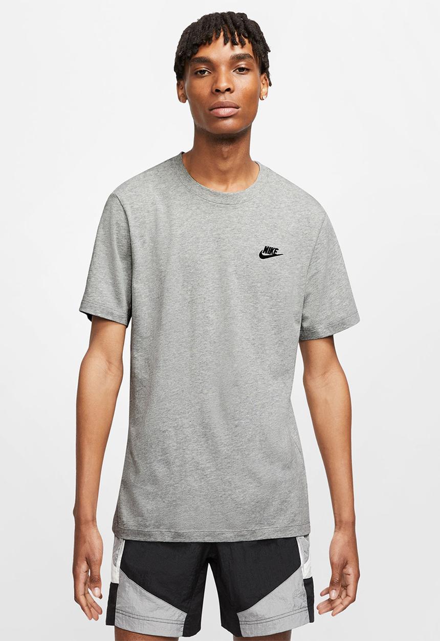 Nike - NSW Club Tee - Dk Grey Heather/Black