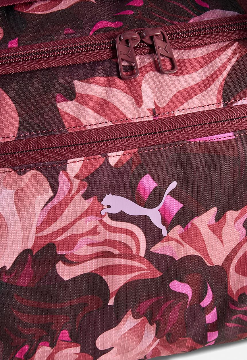 PUMA - At ess floral ribbon barrel bag - poised pink