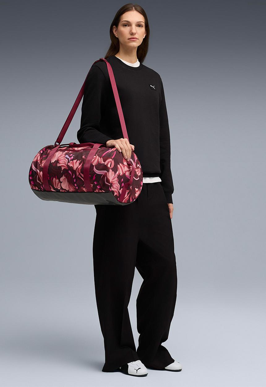 PUMA - At ess floral ribbon barrel bag - poised pink