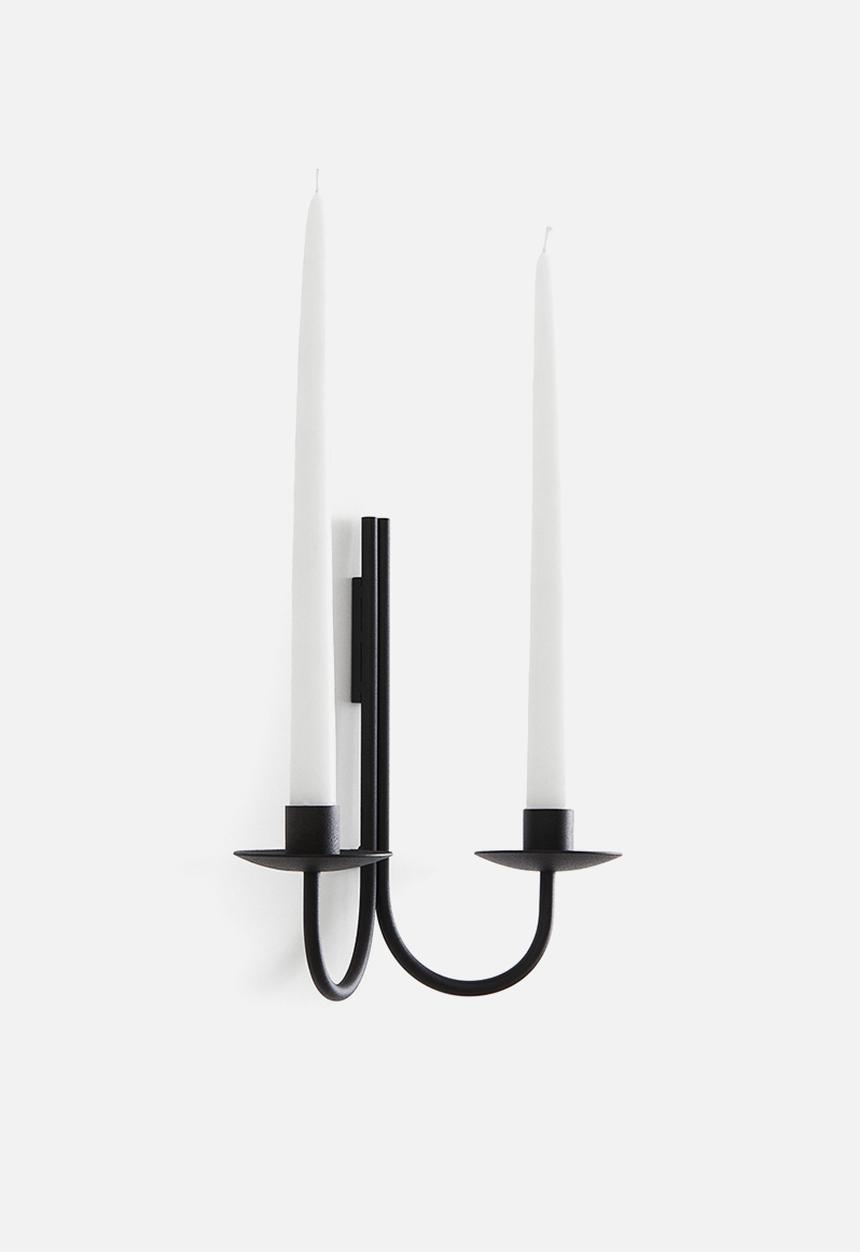 H&M - Large metal sconce - black