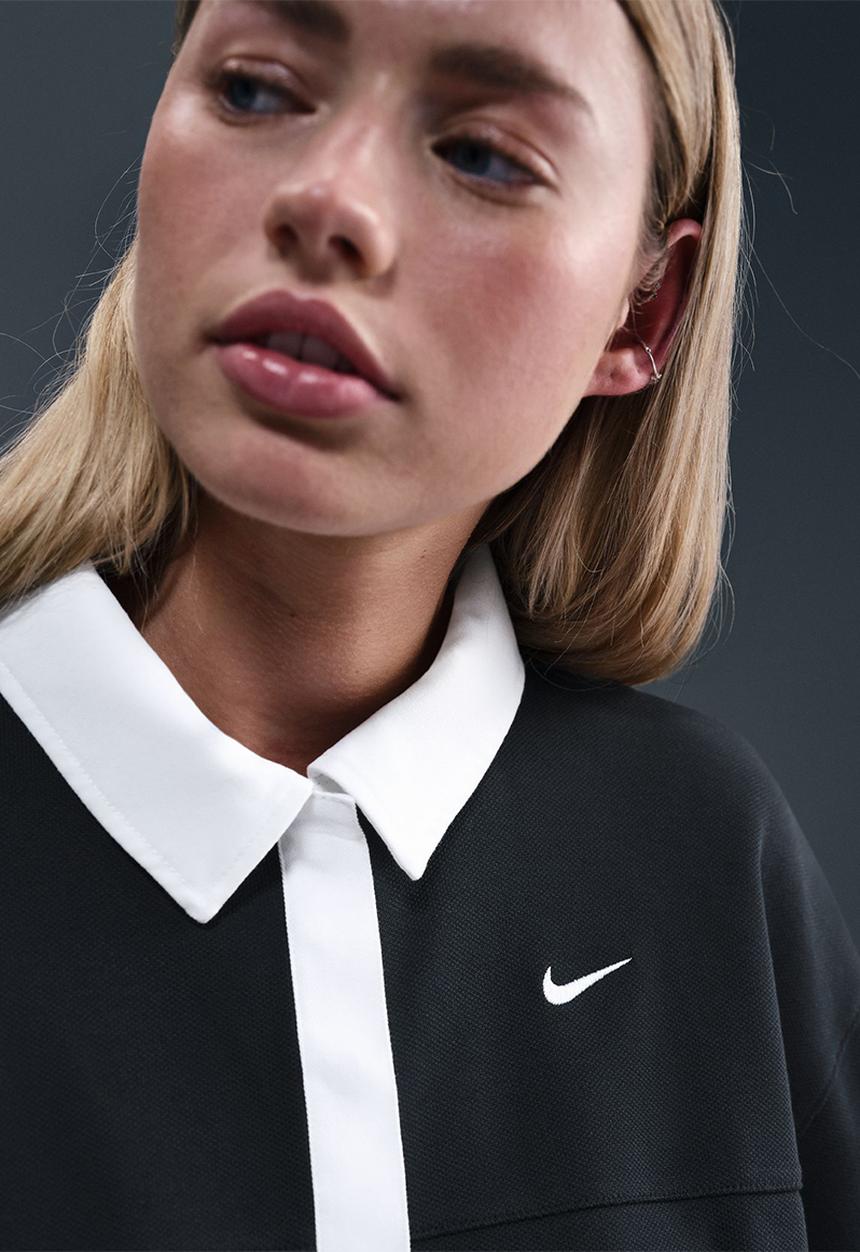 Nike - Oversized Short-Sleeve Polo Top