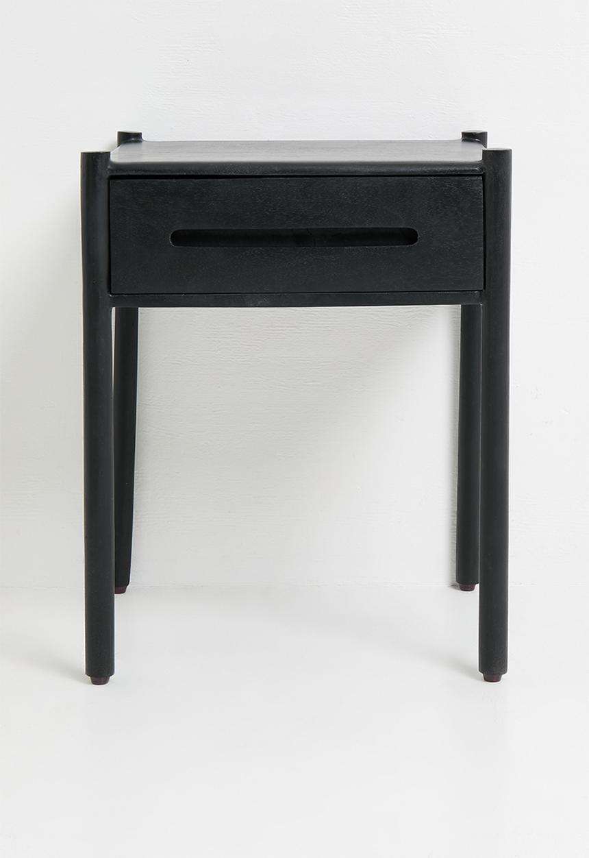 Sixth Floor - Himal Mango Wood Bedside Table - Black