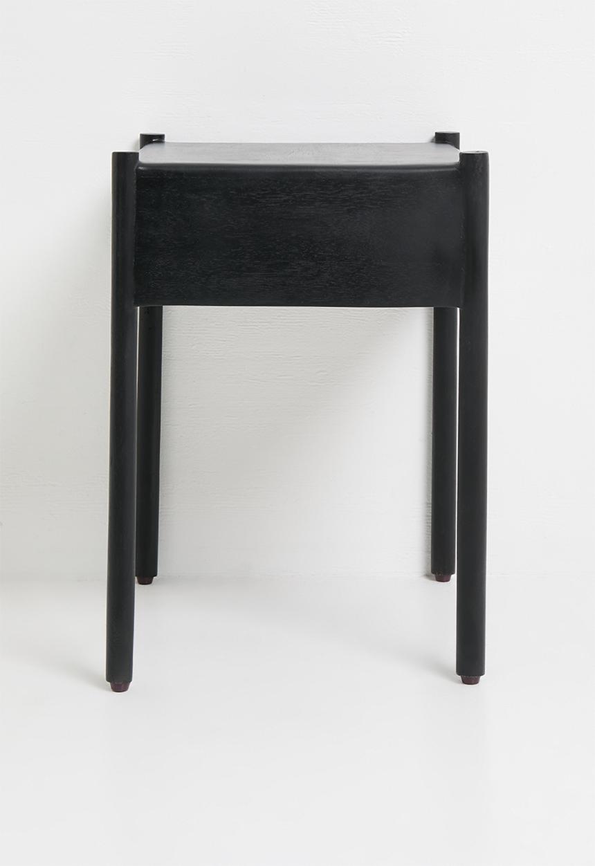 Sixth Floor - Himal Mango Wood Bedside Table - Black