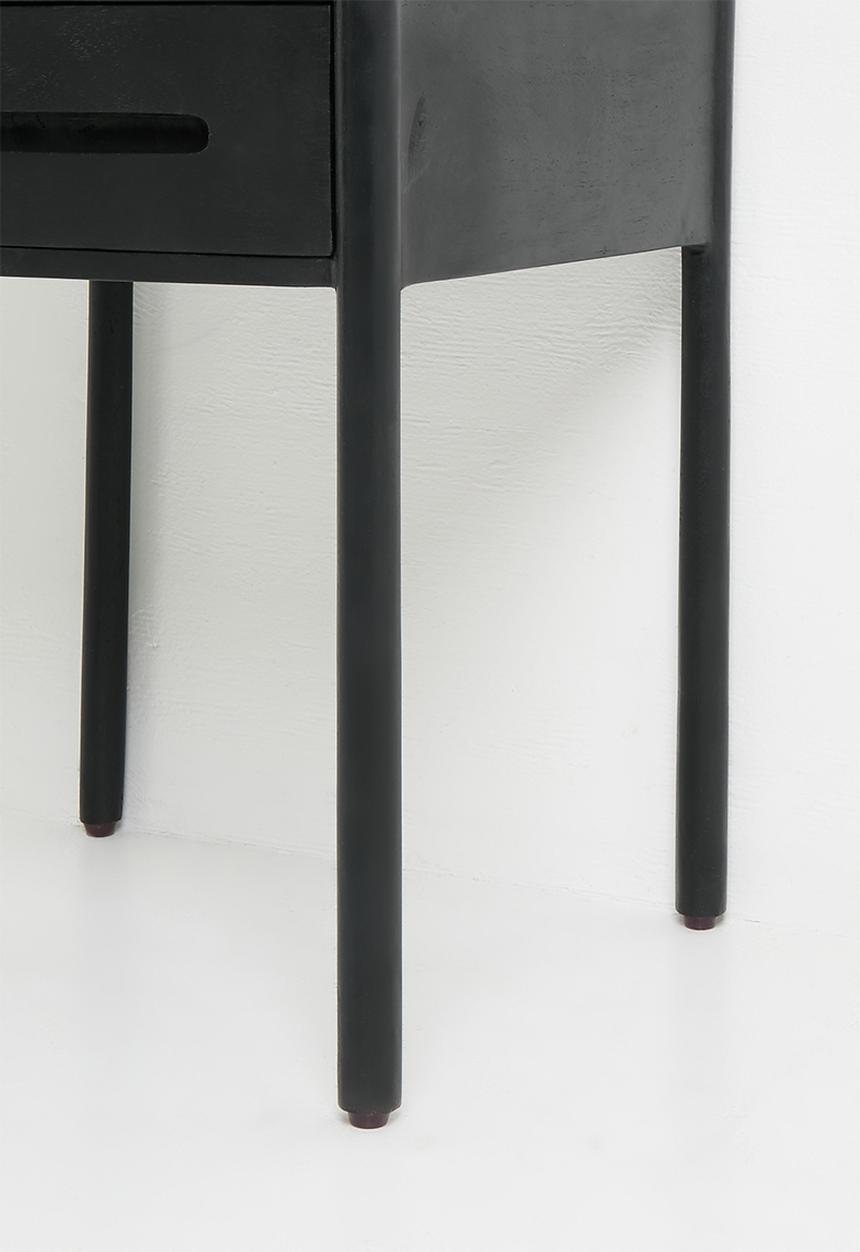Sixth Floor - Himal Mango Wood Bedside Table - Black