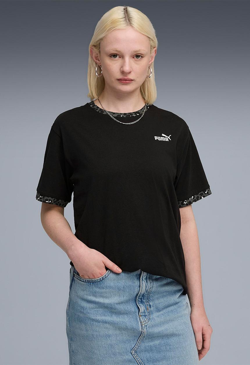 PUMA - ESS GRAPHIC Animal Relaxed Tee PUMA Blac