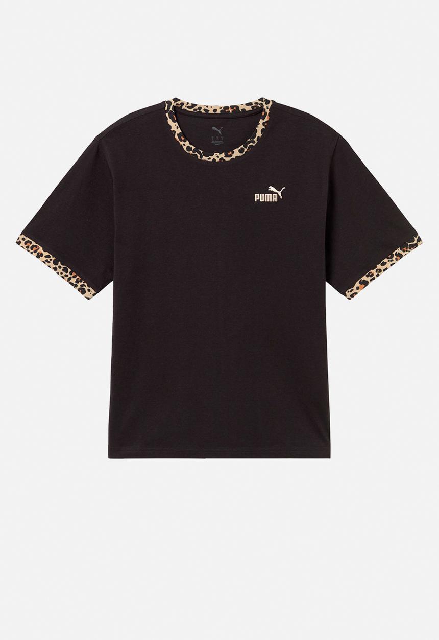PUMA - ESS GRAPHIC Animal Relaxed Tee PUMA Blac