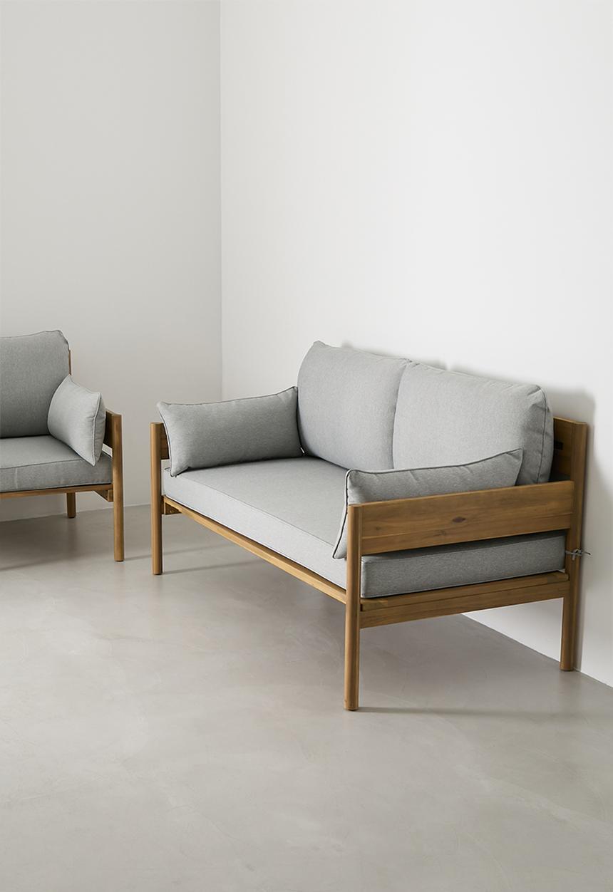 Sixth Floor - Squishy Outdoor 2.5 Seater Sofa - Natural