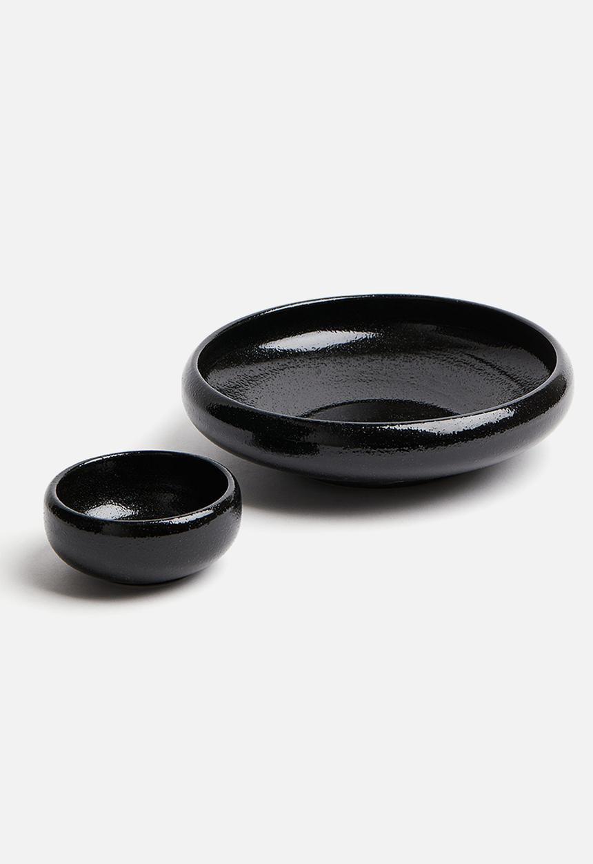 H&M - Large stoneware bowl - black