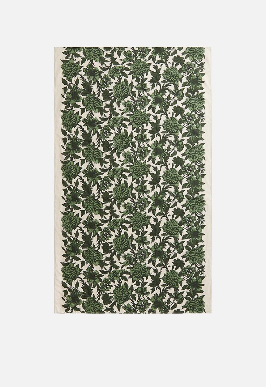H&M - Water-repellent tablecloth - green floral 