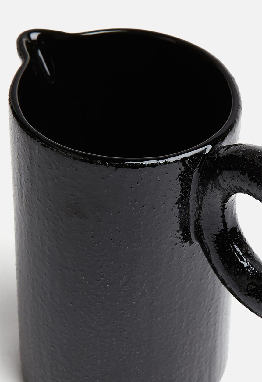 H&M - Stoneware jug - black