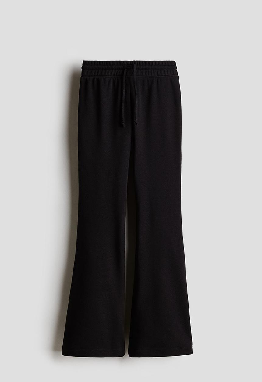 H&M - Flared joggers - black