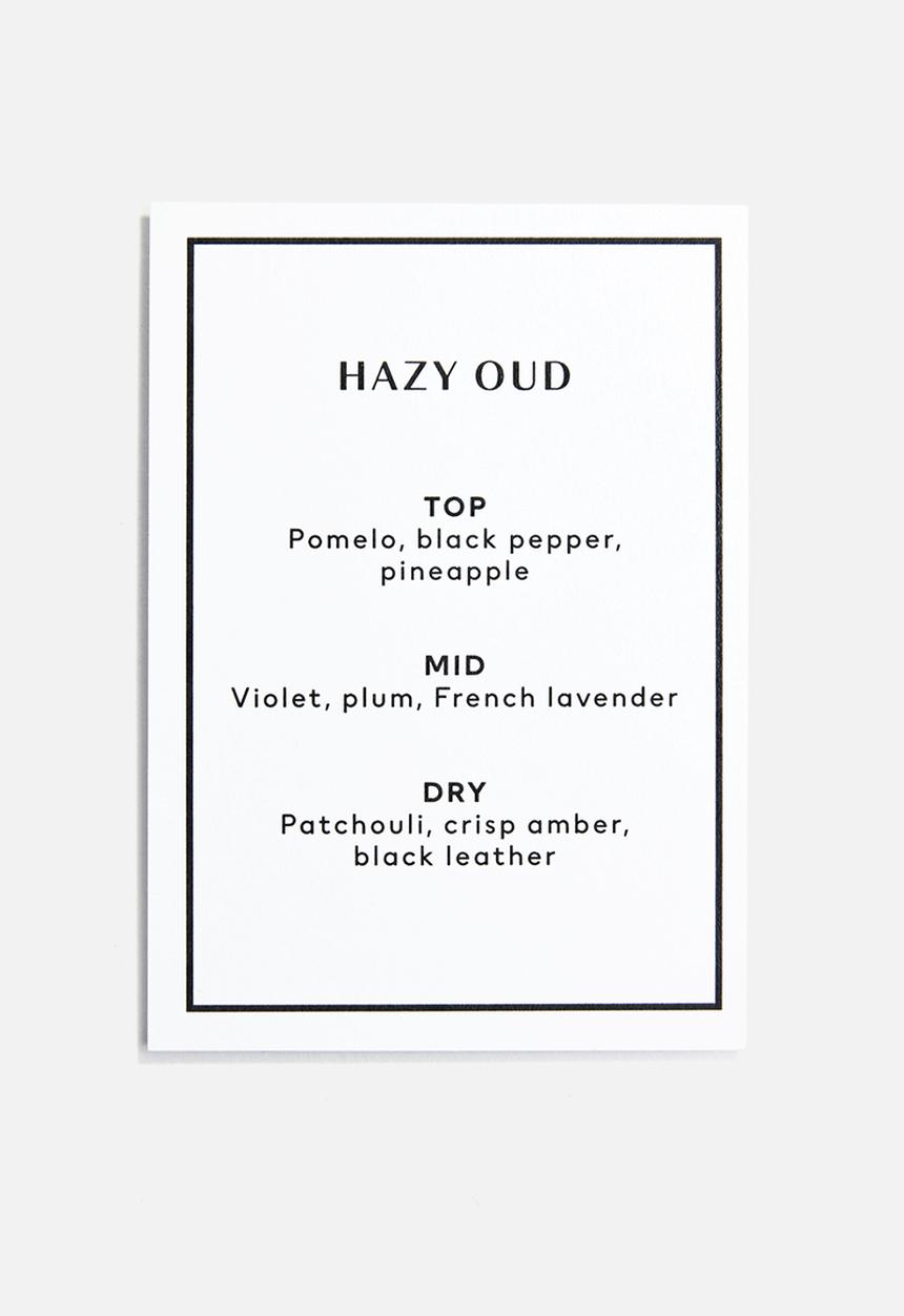 H&M - Small scented candle in glass holder - hazy oud