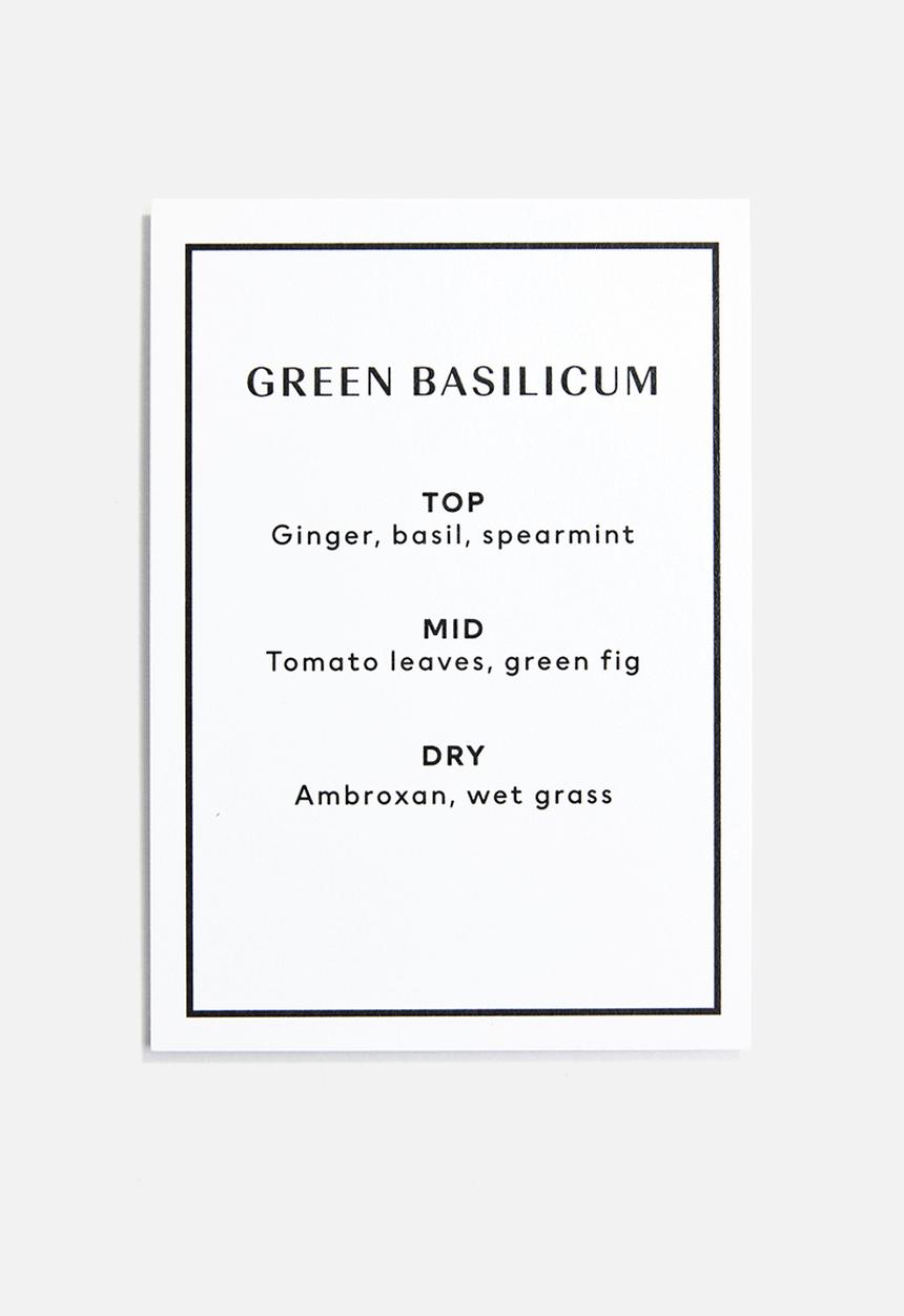 H&M - Small scented candle in glass holder - green basilicum