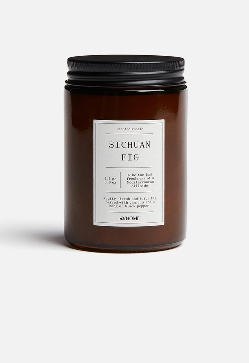 H&M - Small scented candle in glass holder - sichuan fig