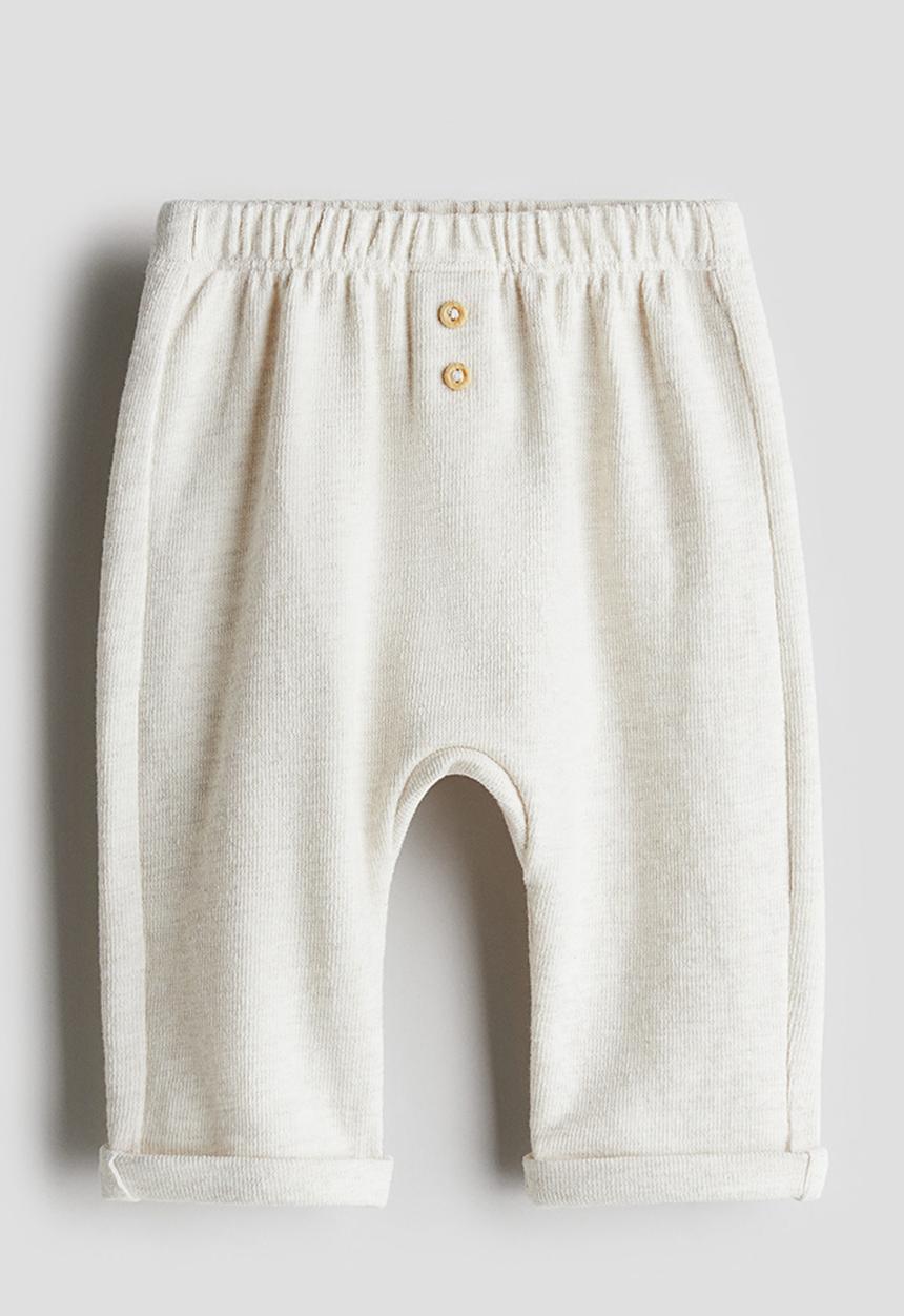 H&M - Cotton joggers - light beige