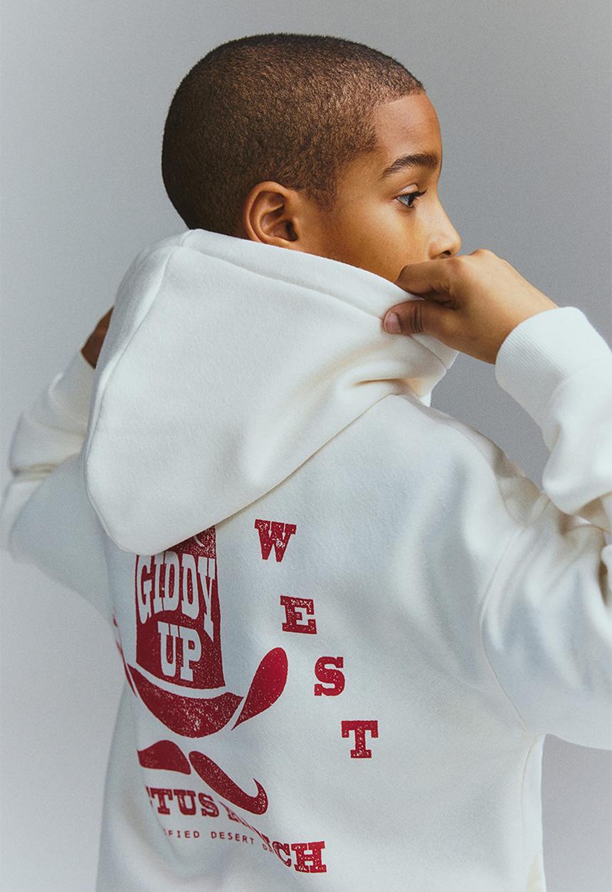 H&M - Hoodie - cream giddy up