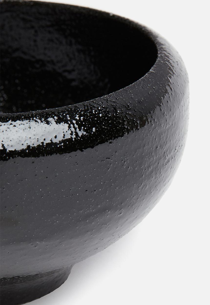 H&M - Stoneware bowl - black
