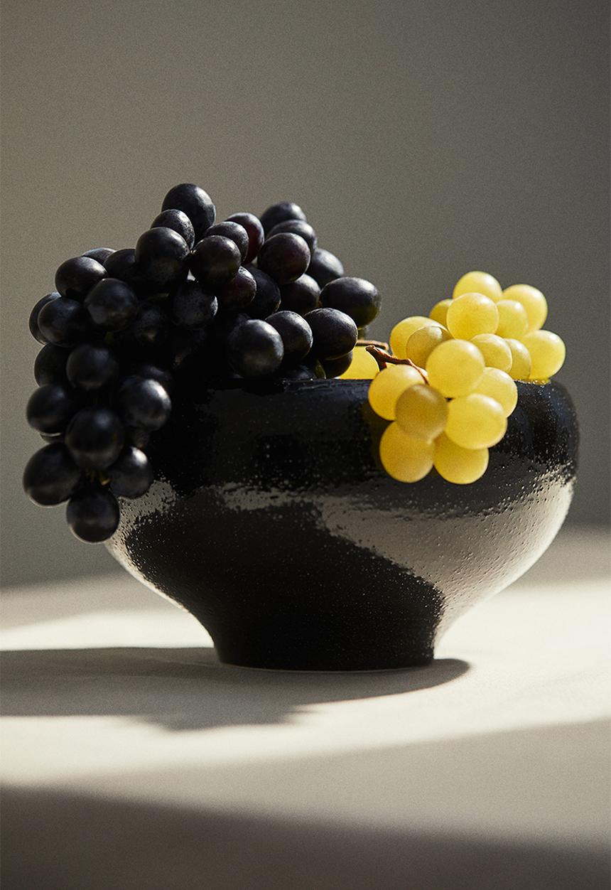 H&M - Stoneware bowl - black