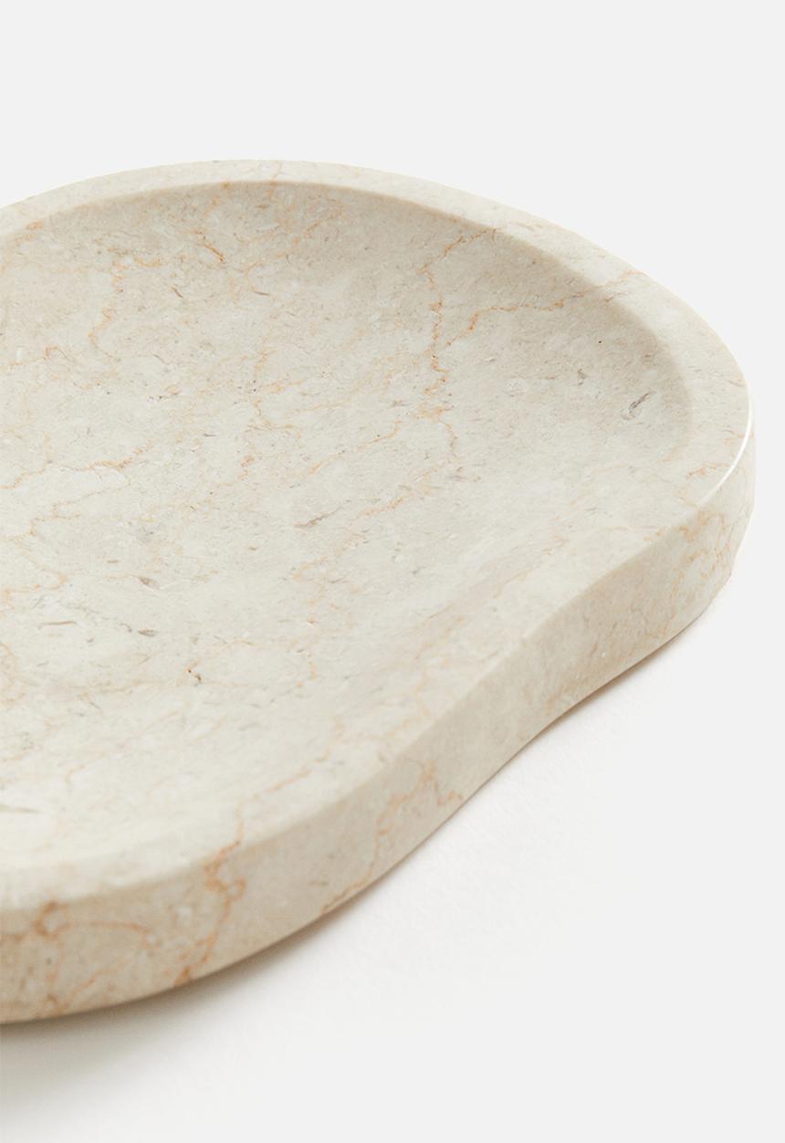 H&M - Small marble tray - light beige