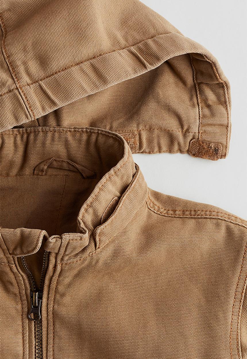 H&M - Cotton canvas jacket - dark beige
