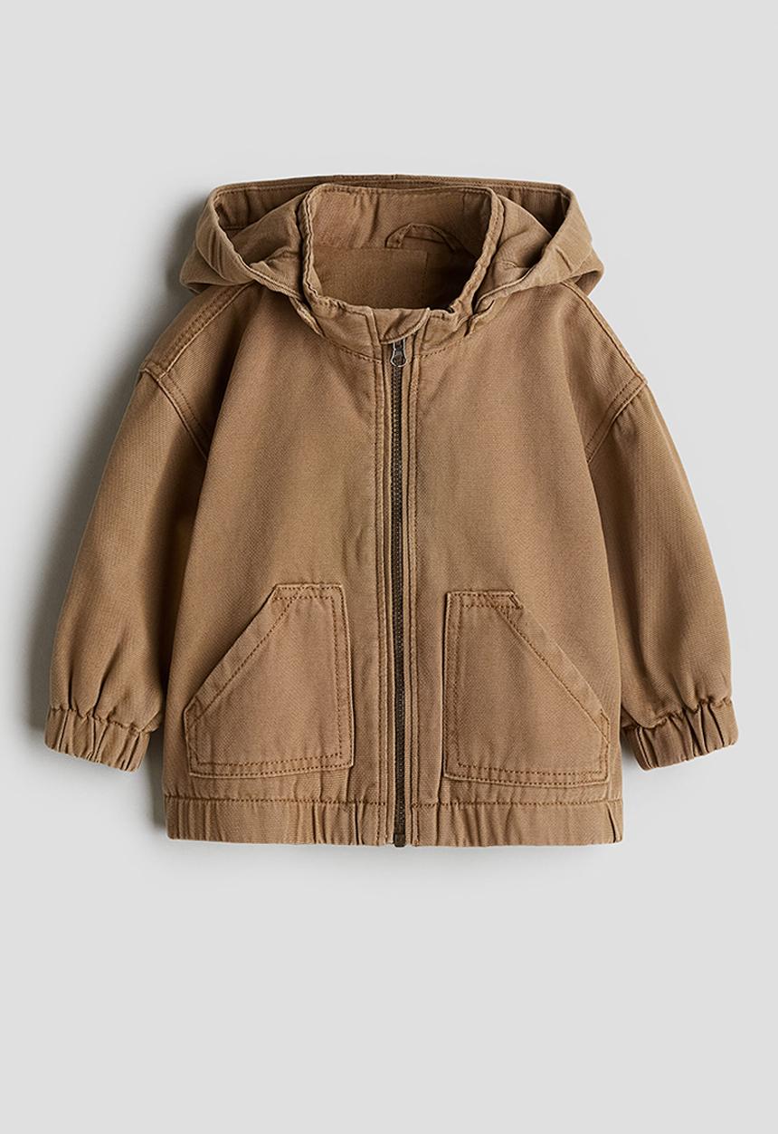 H&M - Cotton canvas jacket - dark beige