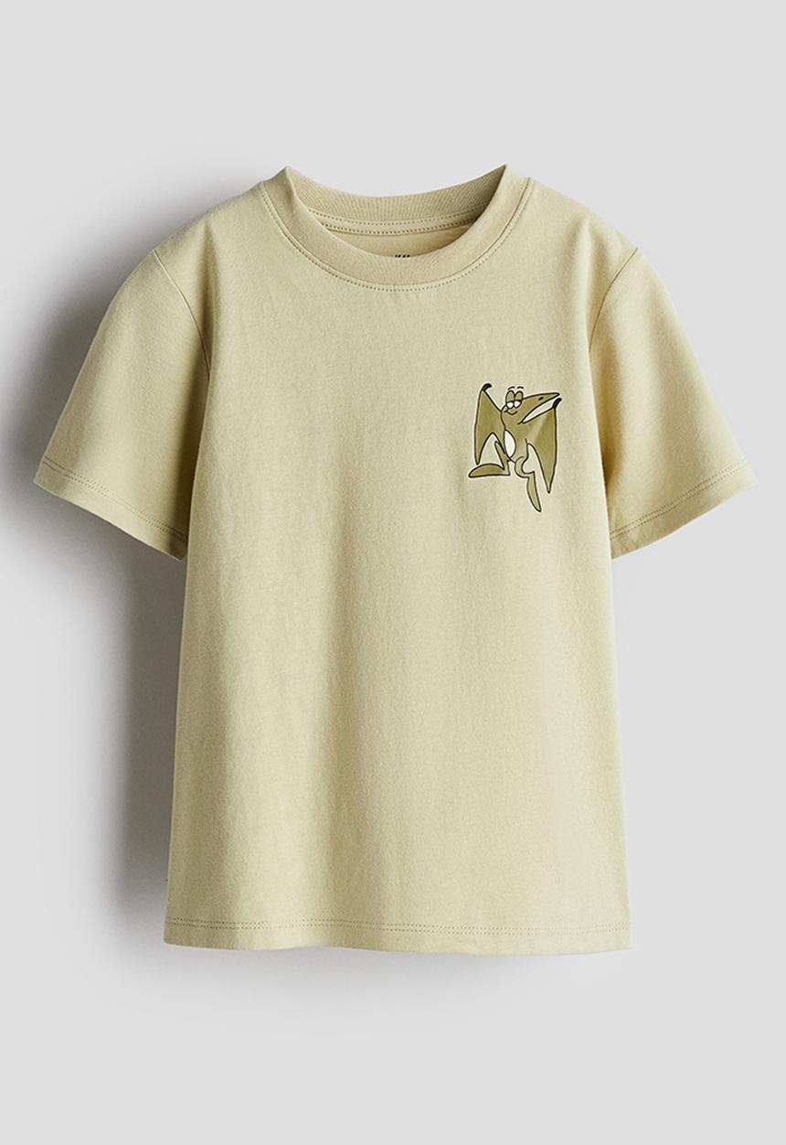 H&M - Printed t-shirt - dusty yellow
