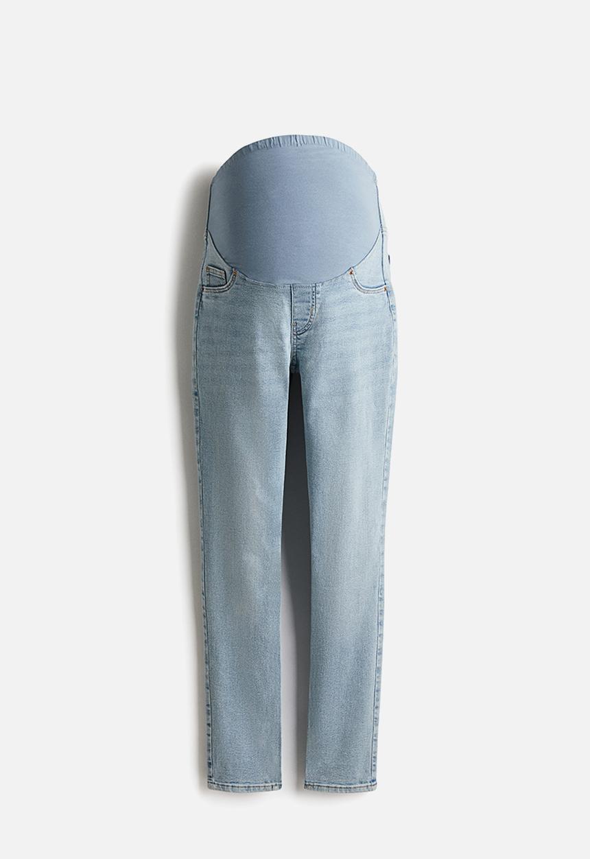 H&M - Mama slim mom ankle jeans - light denim blue