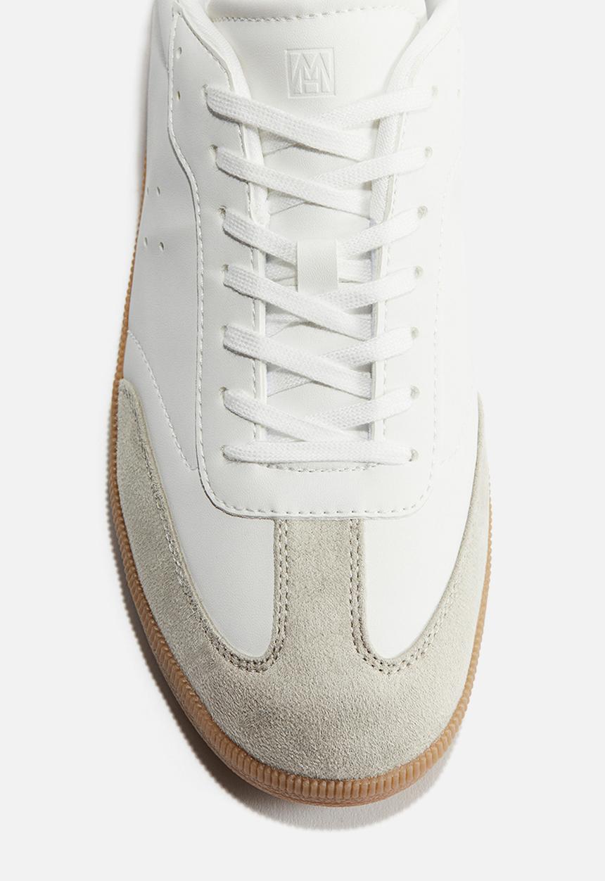 H&M - Trainers - white & beige