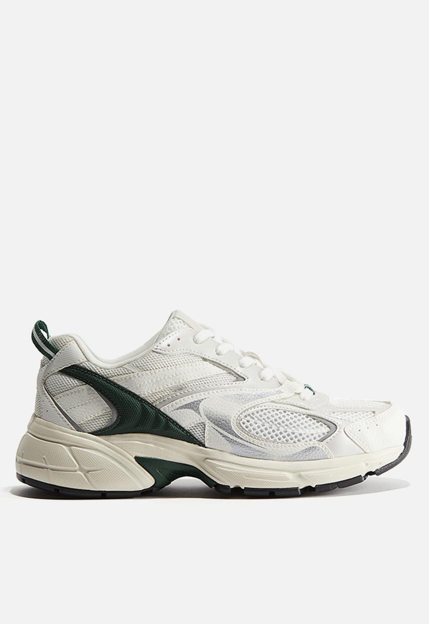 H&M - Chunky trainers - white & dark green