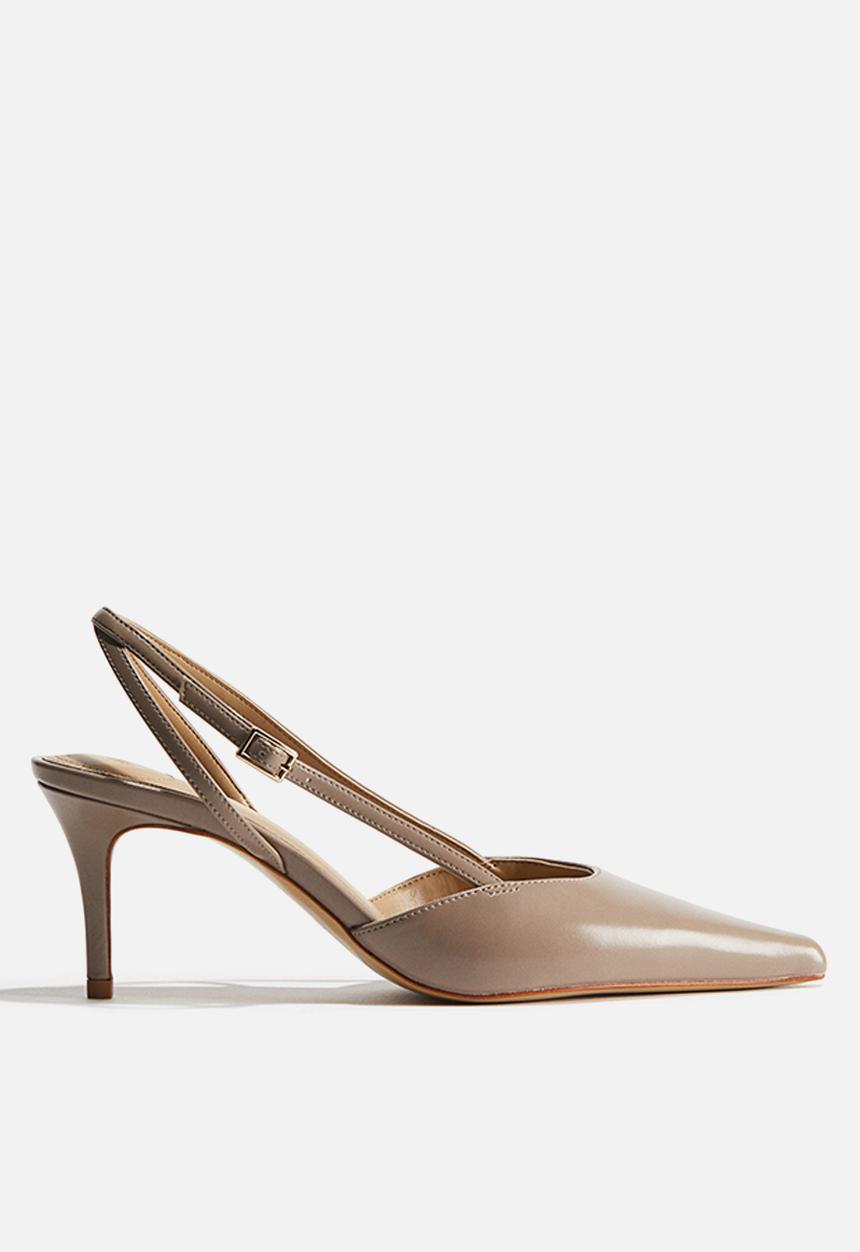 H&M - Pointed slingback court shoes - beige 