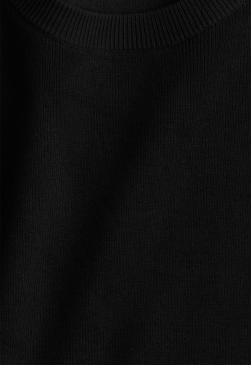 H&M - Fine-knit T-shirt - black