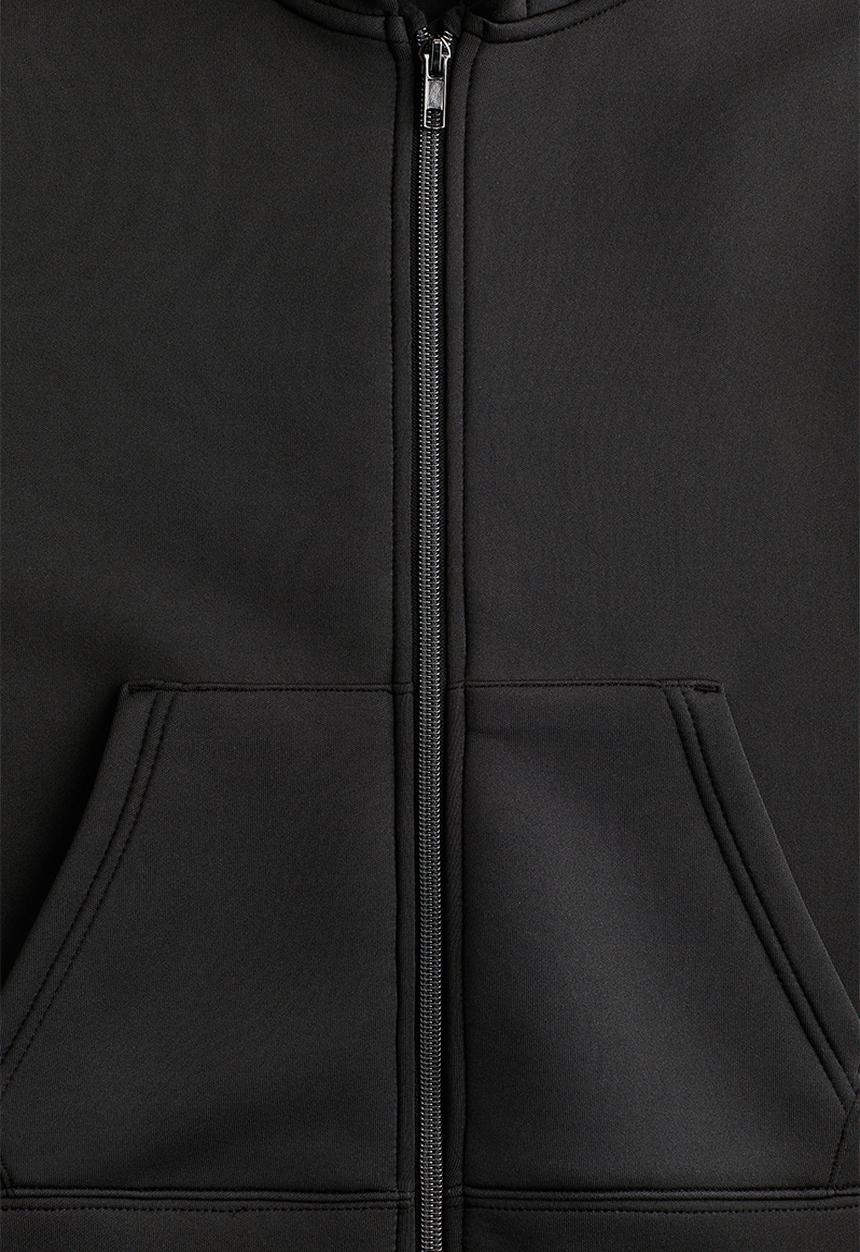 H&M - Oversized scuba hoodie - black