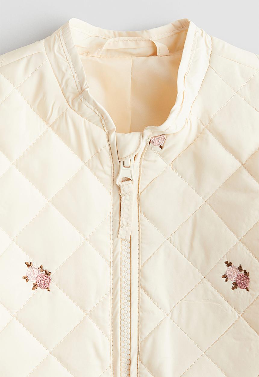 H&M - Quilted jacket - cream floral