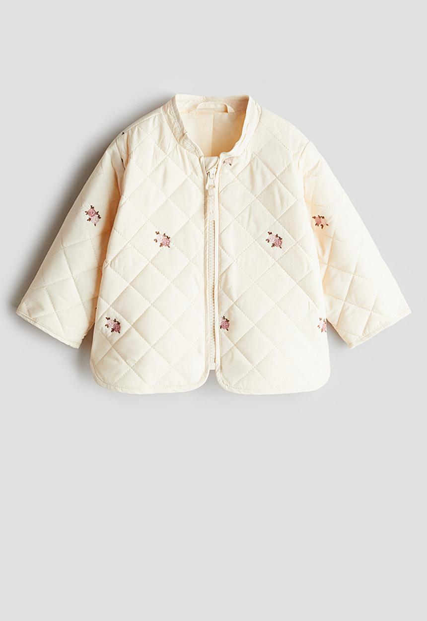 H&M - Quilted jacket - cream floral