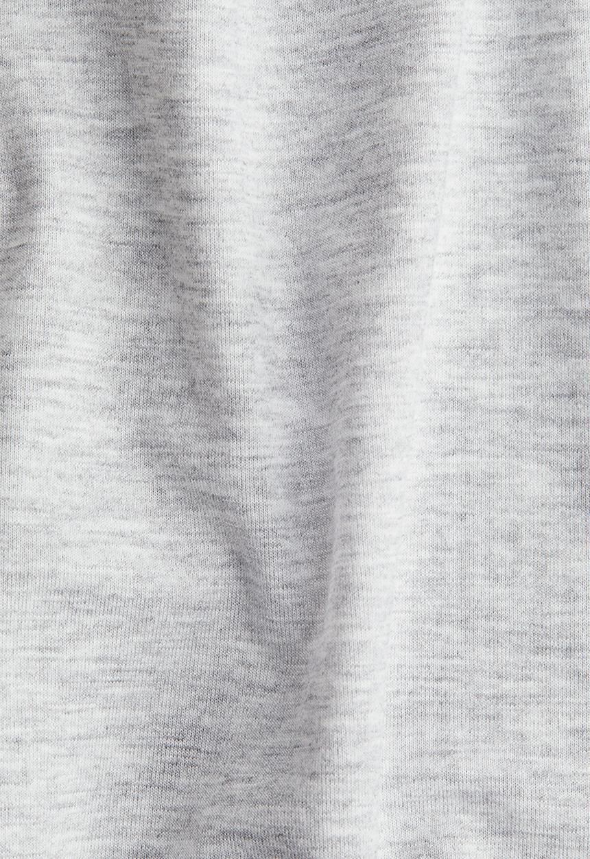 H&M - Wide jersey trousers - light grey marl 