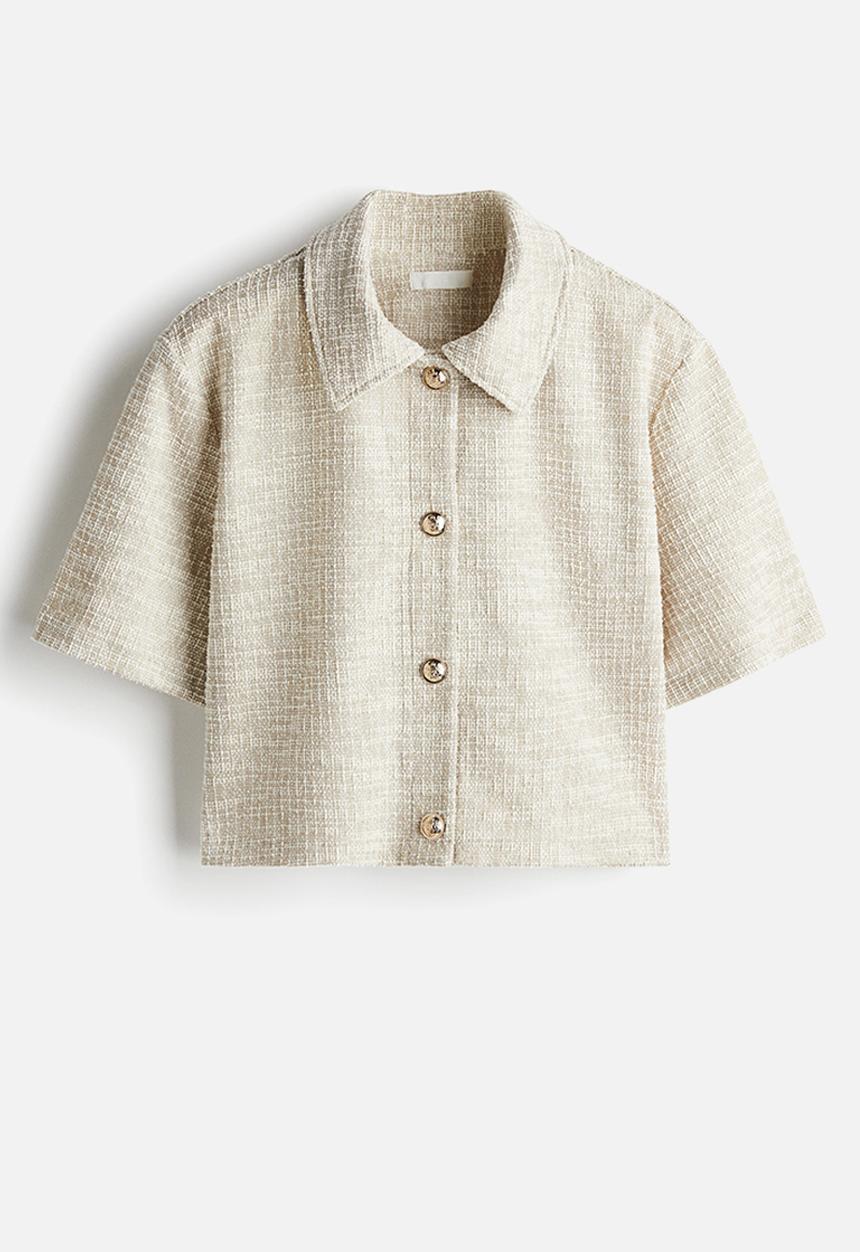 H&M - Jersey cardigan - light beige